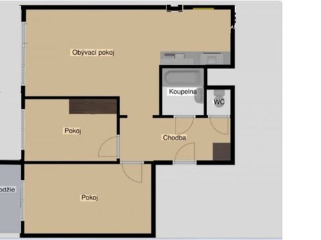 Prodej bytu 3+kk s lodžií, 66 m² – Praha 4, Roztyly