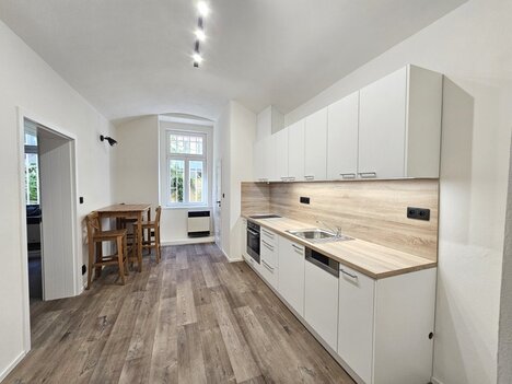 Pronájem nově zrekonstruovaného bytu 1+1, 35 m2, Praha 2, Vinohrady, ulice Mánesova